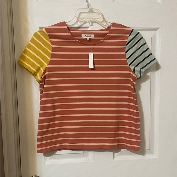 Madewell Tops - Madewell Multicolor Striped Short Sleeve Tee